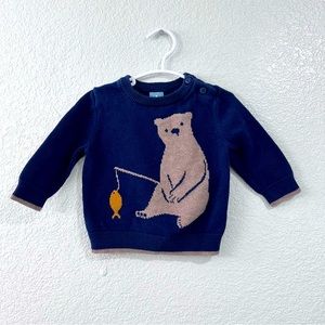 Bear fishing sweater
